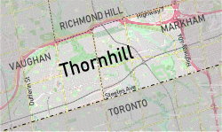 Thornhill within Vaughan and Markham
