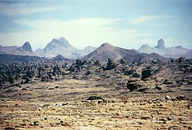 The Tibesti Mountains east of Bardaï
