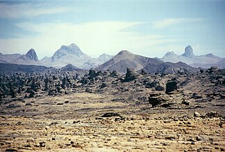 Landschaft im Tibesti östlich von Bardai