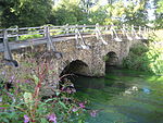 Bridge over the River Wey to the North West Corner of Tilford Green