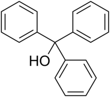 Triphenylmethanol crystals