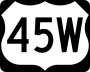 U.S. Route 45W marker