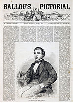 Wood-engraving of Paul Morphy, after Winslow Homer (Ballou's, July 2, 1859)