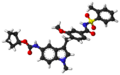 3D model of zafirlukast.