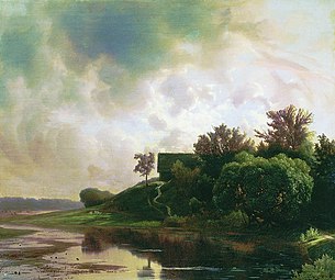 Evening landscape 1854, Stavropol Regional Museum of Visual Art