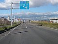 北海道道1029号花浦内浦線・国道5号交点（道道終点、国道5号函館側から）標識の表記が変更前の北海道道42号八雲北檜山線表記となっている