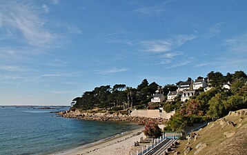 La pointe de Lan-Kerellec depuis Pors-Termen.