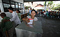 Indonesian woman voting