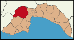 Distretto di Korkuteli – Mappa