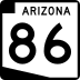 State Route 86 marker