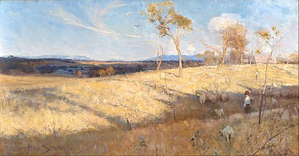 Arthur Streeton, Golden Summer, Eaglemont, 188