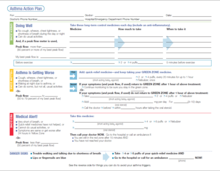 Formulario médico con recomendaciones