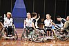 Germany's wheelchair Sydney Olympic Park, Australia, 21 July 2012. Left to right: Britt Dillman, Edina Müller, Annabel Breuer, Annika Zeyen, Annegret Briessmann, Maria Kühn