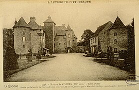 Château de Cordès près d'Orcival cliché BNU.