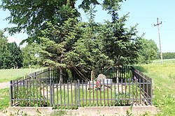 Stone cross in Bachowice