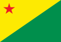 Flag of Acre State, Brazil.