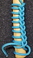 Single-Strand Ringbolt hitch (ABOK 3612). Buttonholing-style