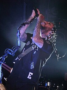 Brian "Head" Welch performing live in Phoenix, Arizona, on November 23, 2010