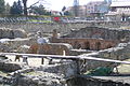 The ruins of a Roman public bath at Petronell-Carnuntum