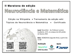 Cartaz da II maratona Neurociência e Matemática