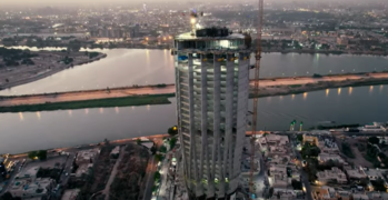 Construction of Central Bank of Iraq Tower in Al-Jadriya