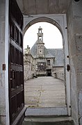 Vue de la galerie du mur de la cour.