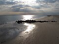 View of Coney Island beach west of the pier, October, 2010