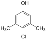 Struktur von Chlorxylenol