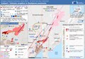 Cartographie des éruptions de décembre 2023 et janvier 2024.