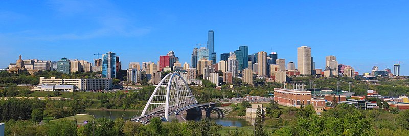 Panorama of Edmonton, Alberta, Canada
