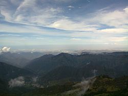 View of Cáchira and surrounding mountains