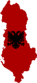 Flag map of Albania (1928–1934)