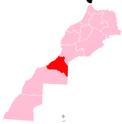 Location in territory claimed by Morocco