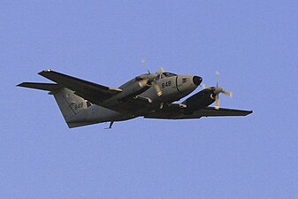 מטוס קינג אייר ("צופית") המשמש לאימון חניכי "מגמת תובלה"