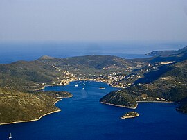 A view to the bay of Vathy