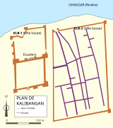 Plan du site de Kalibangan.