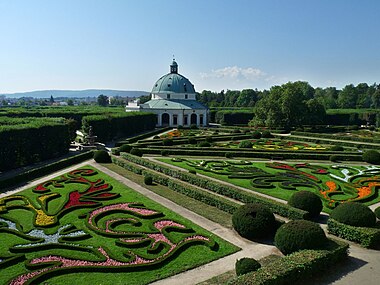 Kroměříž : Jardin des fleurs.