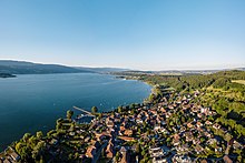 Lüscherz vue d'en haut