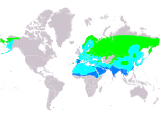 Aire de répartition du Rossignol philomèle