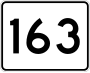 Route 163 marker