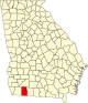 State map highlighting Grady County