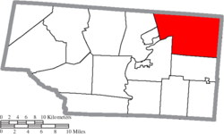 Location of Jackson Township in Pike County