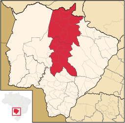 Centro-Norte de Mato Grosso do Sul – Mappa