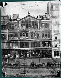 Atelierul lui Félix Nadar de pe boulevard des Capucines no. 35 (foto de Nadar)