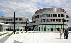 Leica-Welt in Wetzlar – Fassade gesehen vom Zentralen Platz