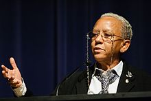 Giovanni speaking at Emory University in 2008