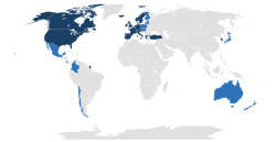    创始成员国（1961）     其他成员国