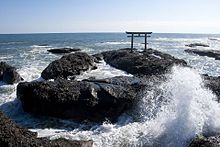 大洗海岸・神磯鳥居（大洗町）