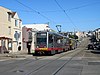 A train at Judah and 25th Avenue, 2019