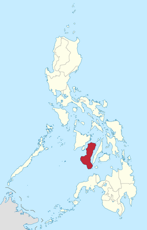 Lage des Bezirkes Negros Island Region innerhalb der Philippinen